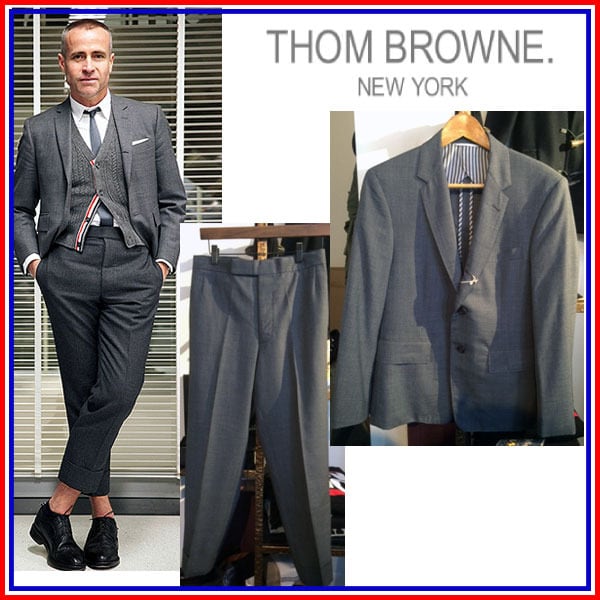 美品　トムブラウン　THOM BROWNE セットアップスーツ　0 グレー