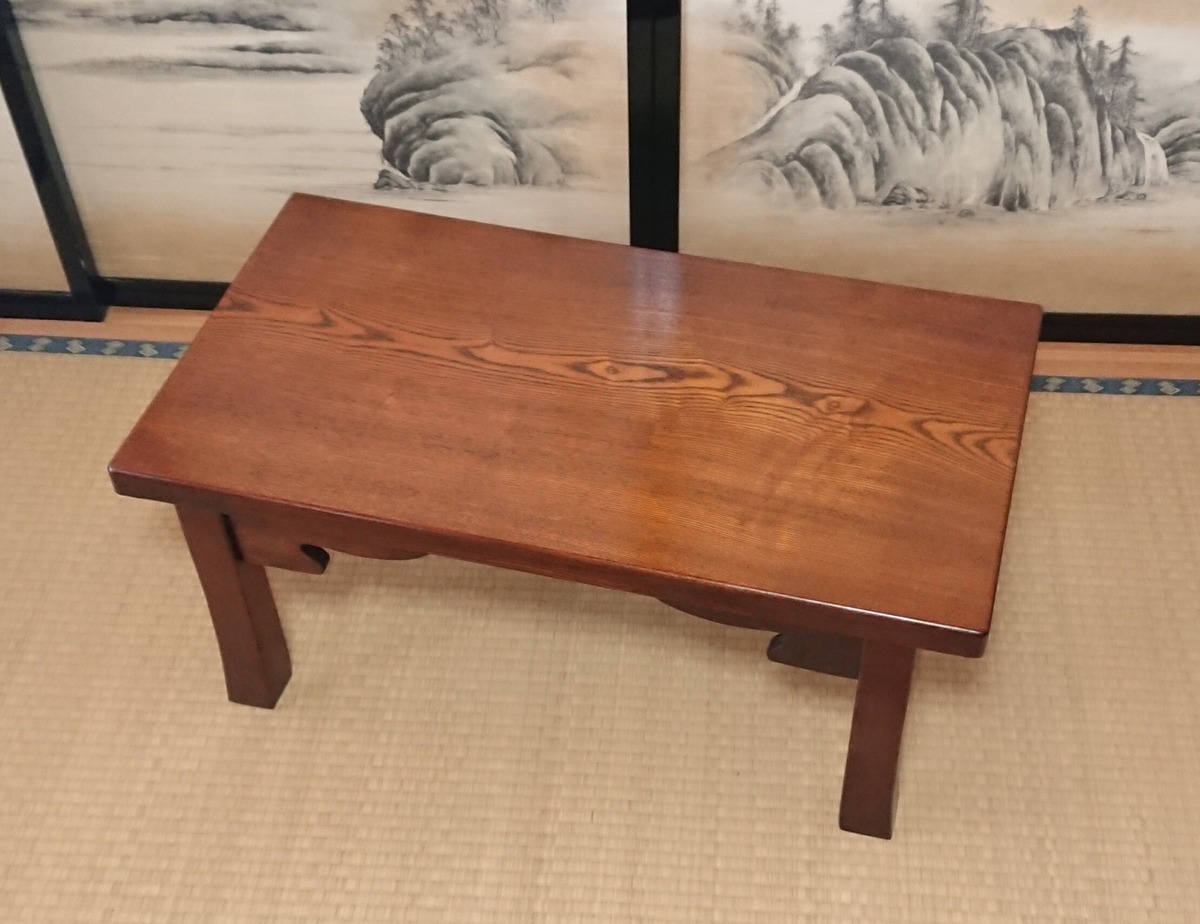 送料無料】セン一枚板文机 拭き漆仕上げ | 無垢工房 Woody