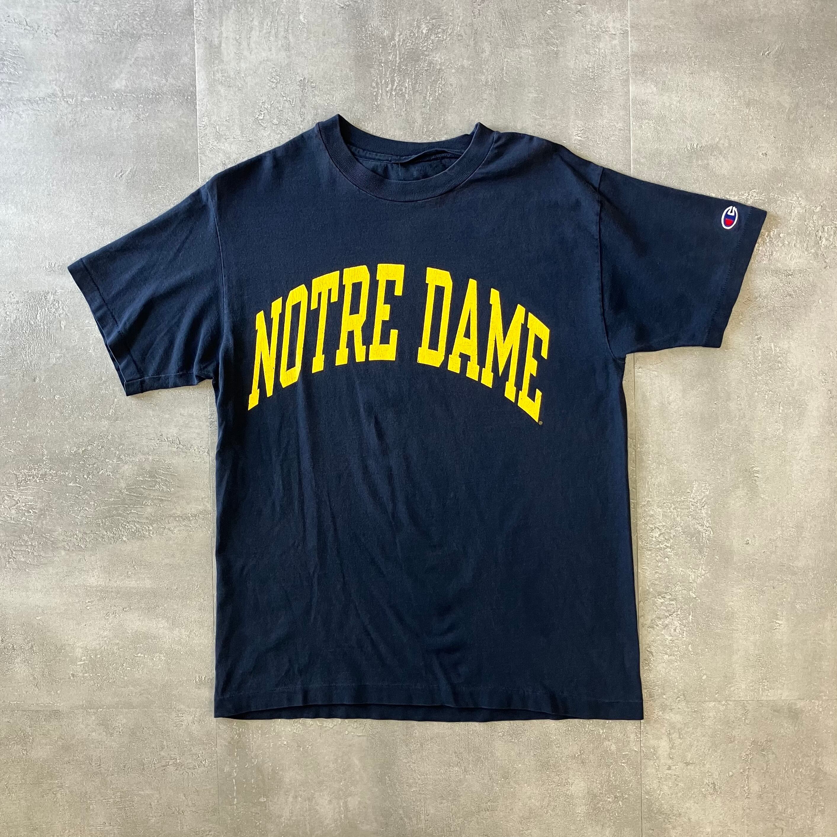 champion 90s Notre-Dame カレッジプリントTee M程度 No.2261