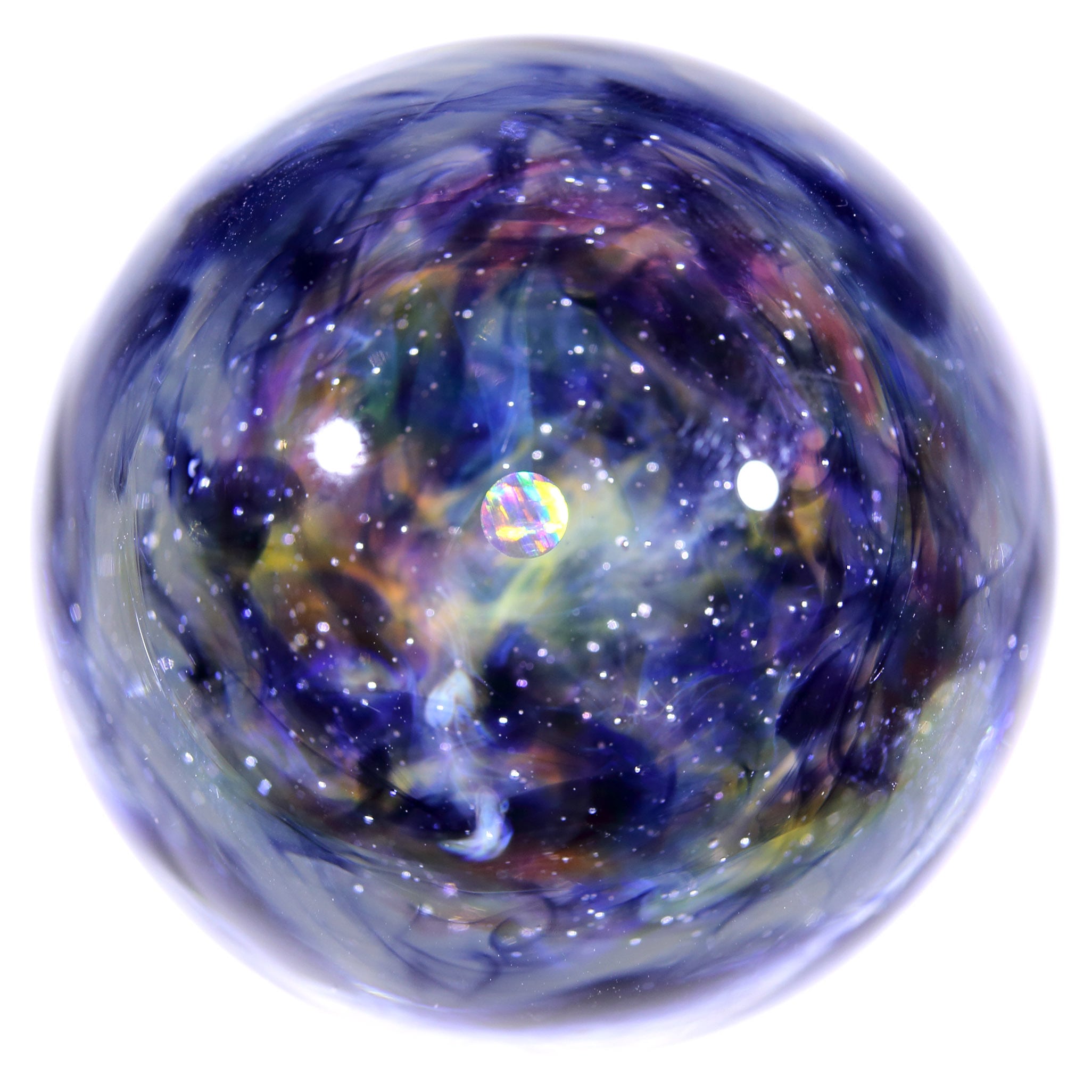 43mm Dual-Sided Design Nebula Galaxy Glass Marble 両面星雲状宇宙