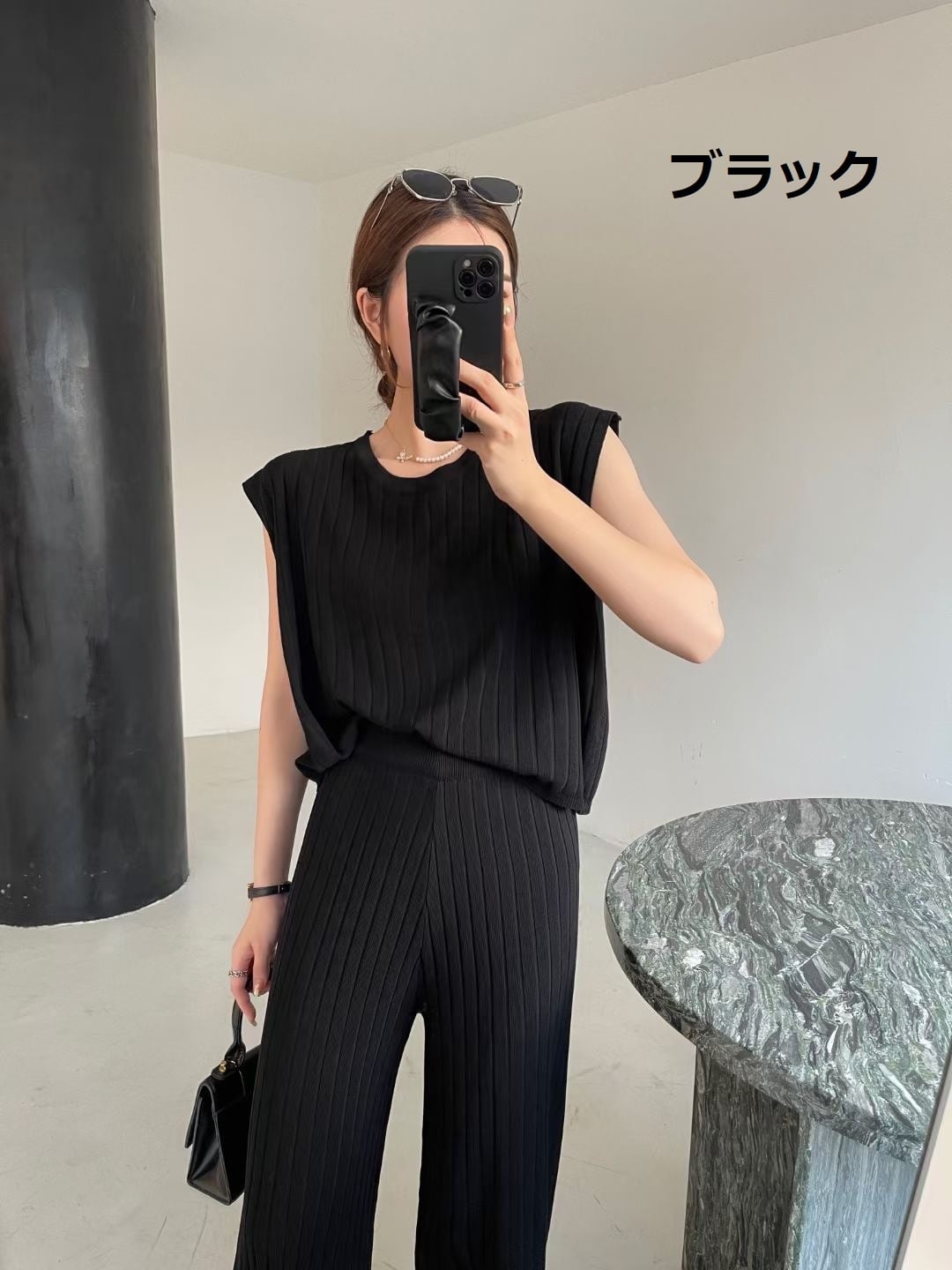 #コムサイズム#レディース#ニット#セットアップ#ノースリーブ#お洒落#可愛い COMME CA ISM - #コムサイズム#レディース#ニット#セットアップ