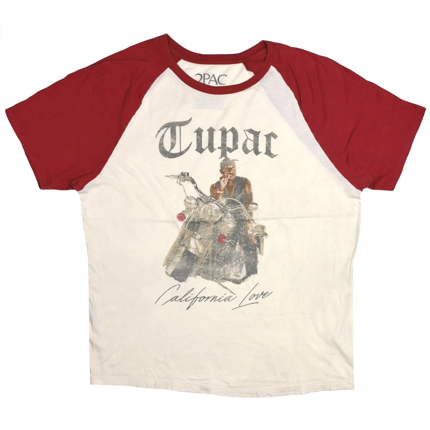 USED【XL】2PAC California Love Raglan Tee