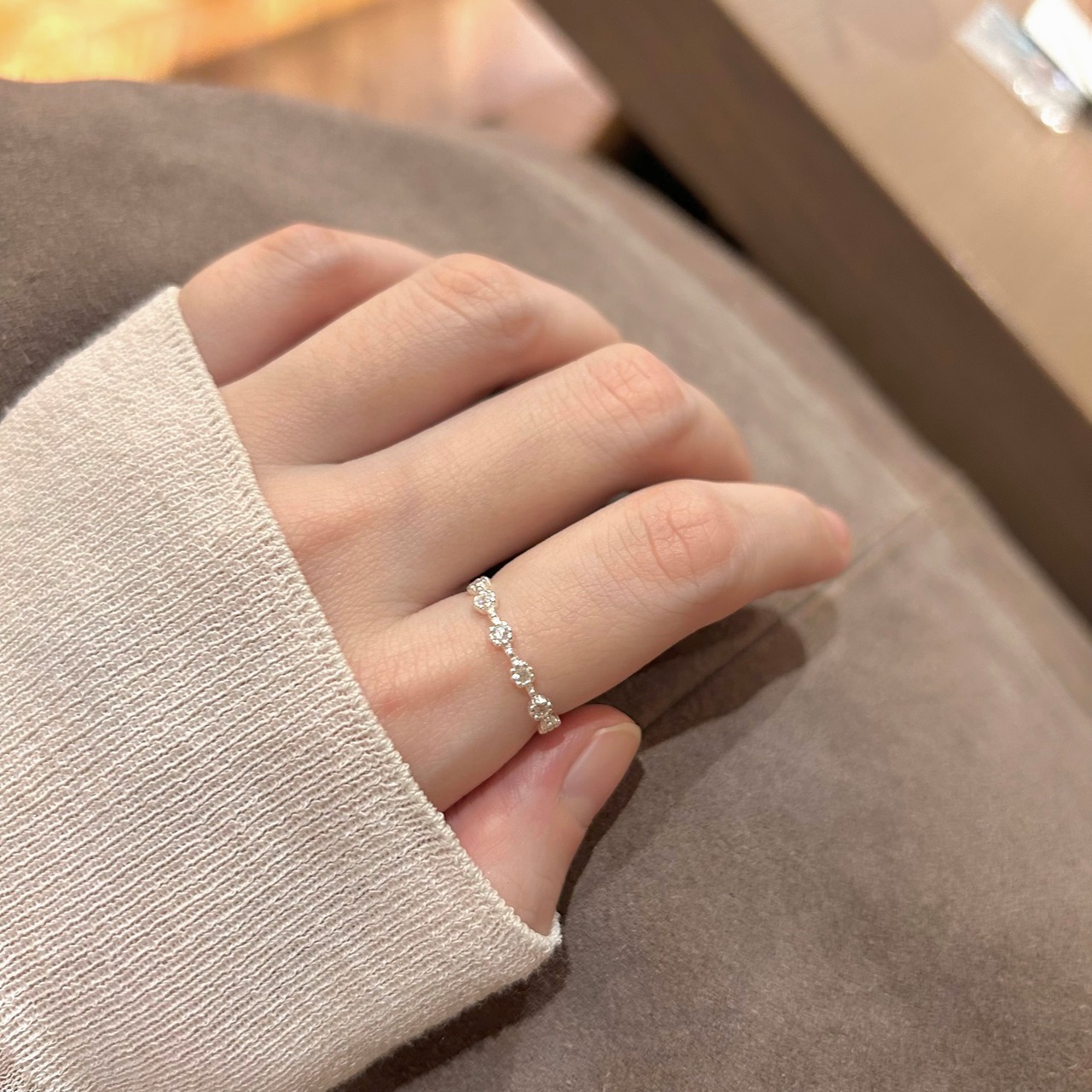 r046 nacoのお部屋に飾ってるお花｜silver925 リング