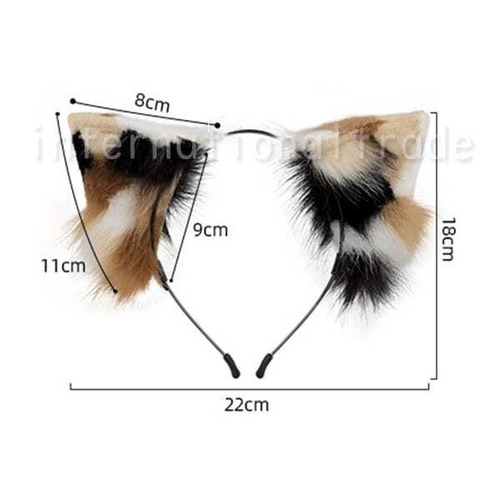 予約 コスプレ小物 ネコ仮装 猫耳カチューシャ 猫尻尾 猫手袋 ねこ耳 ネコしっぽ コスチューム 仮装 ハロウィン 文化祭 学園祭 イベント パーティー コスプレ衣装 フェイクファー ふわふわ 三毛猫 白黒猫 水色猫 k15007