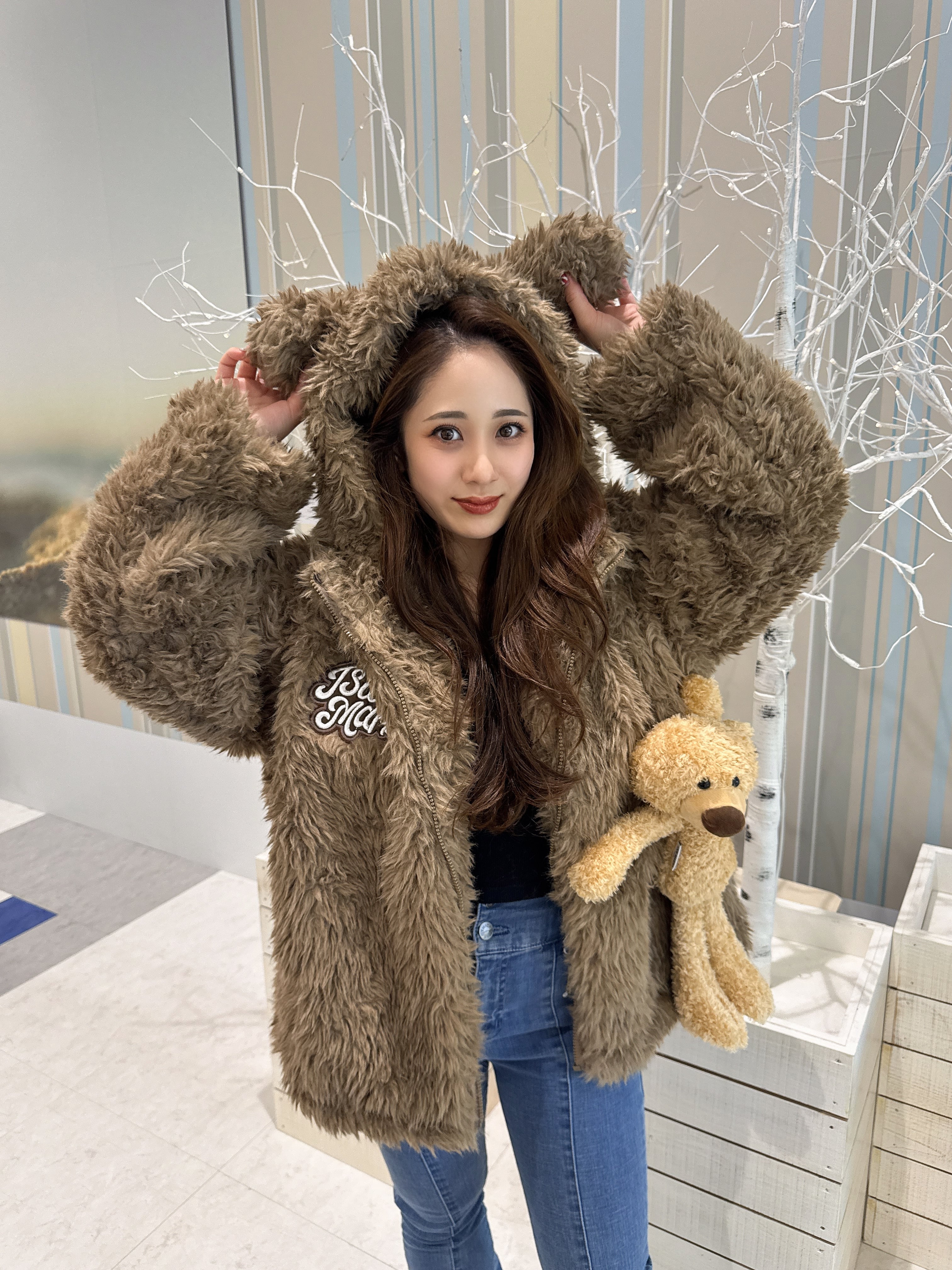 ベアーファーパーカー サブカル | 韓国系ユニセックスTHICC サブカル系