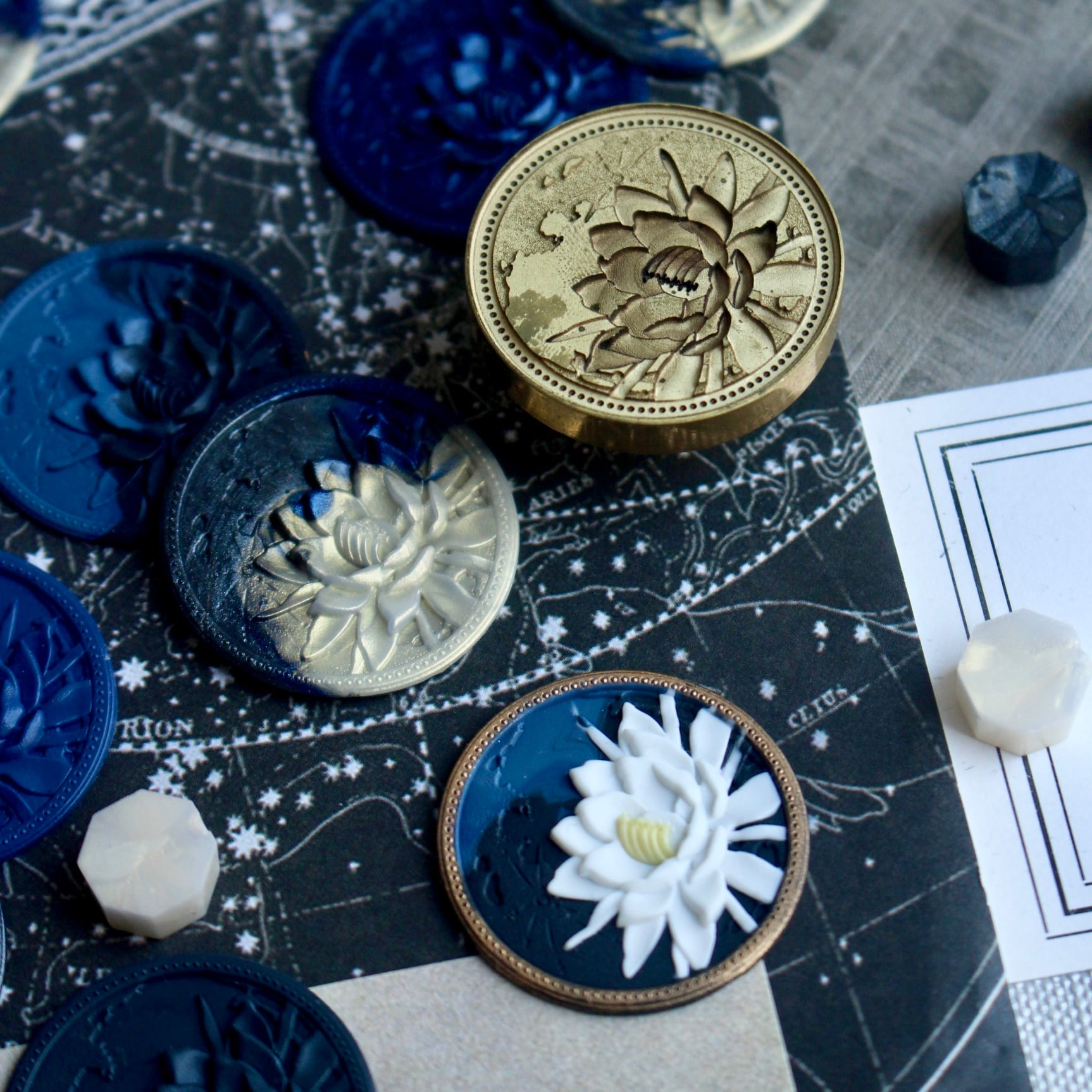 Wax seal stamp │ 月下美人【28mm】 | シーリングスタンプ