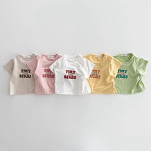 【BABY&KID】夏新作INS映え爽やかクマ英字Tシャツ 全5色