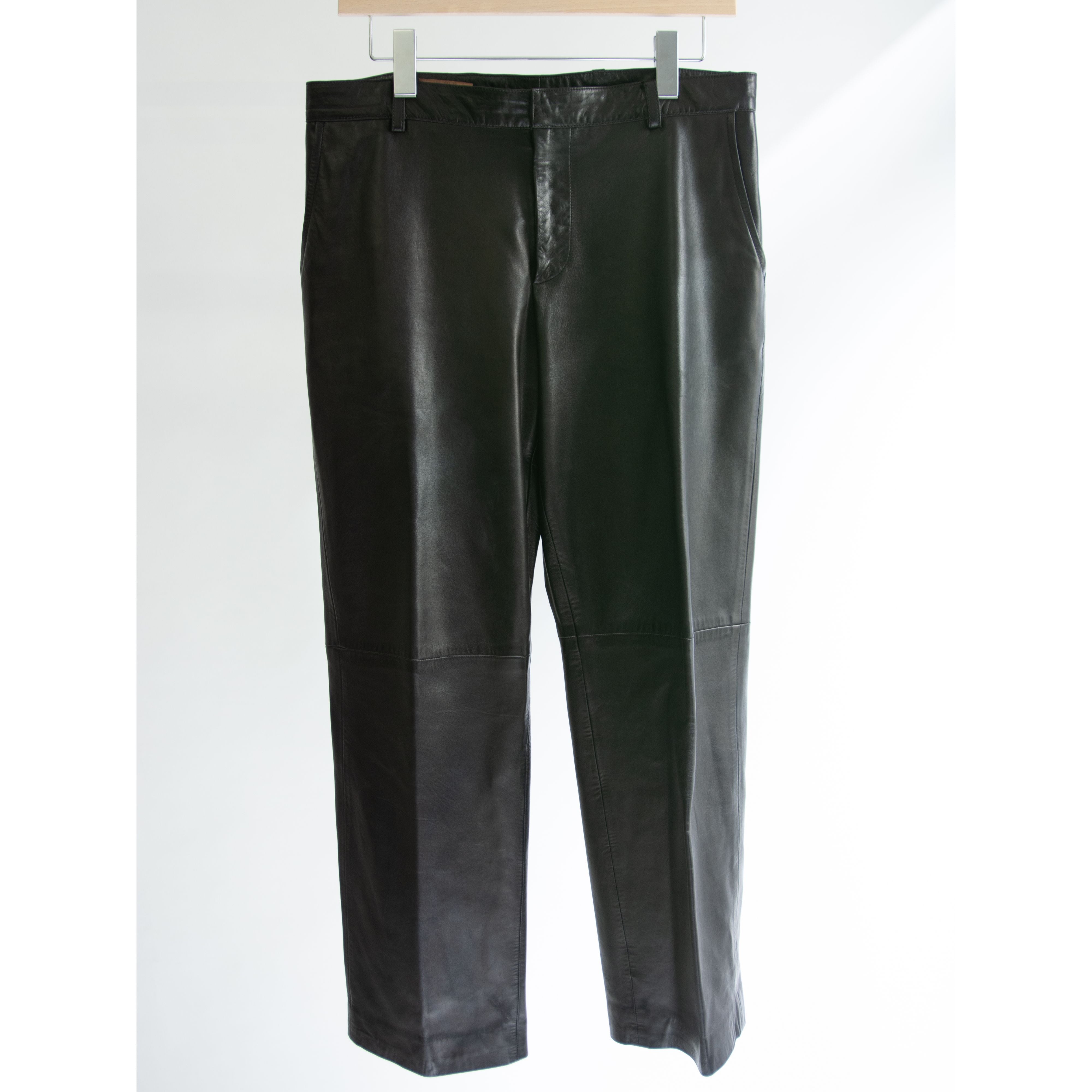 LOEWE】Made in Spain lamb leather cropped pants（ロエベ スペイン製