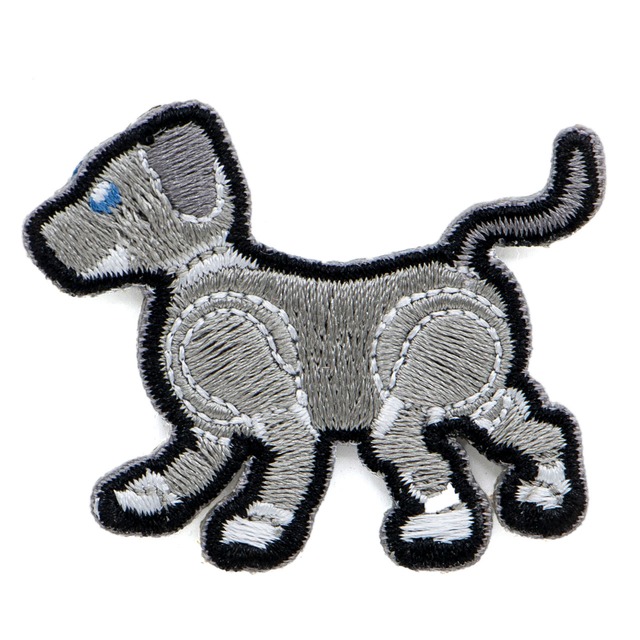 aibo 刺繍ワッペンシール 黒ごま（3枚セット）