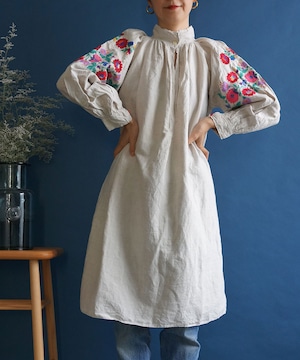 【送料無料】50's ukrainian embroidered vintage Shirt