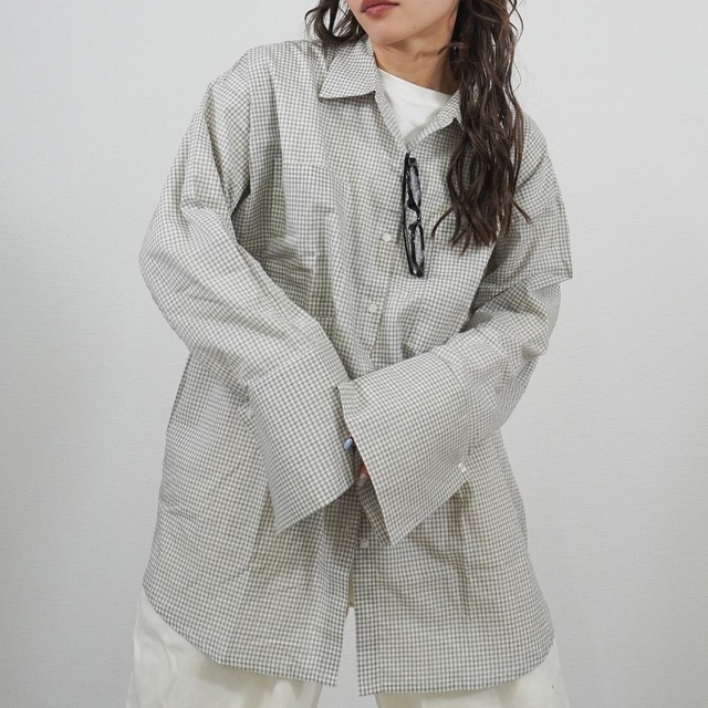 チェックビッグカフスシャツ　5151327 (0304)