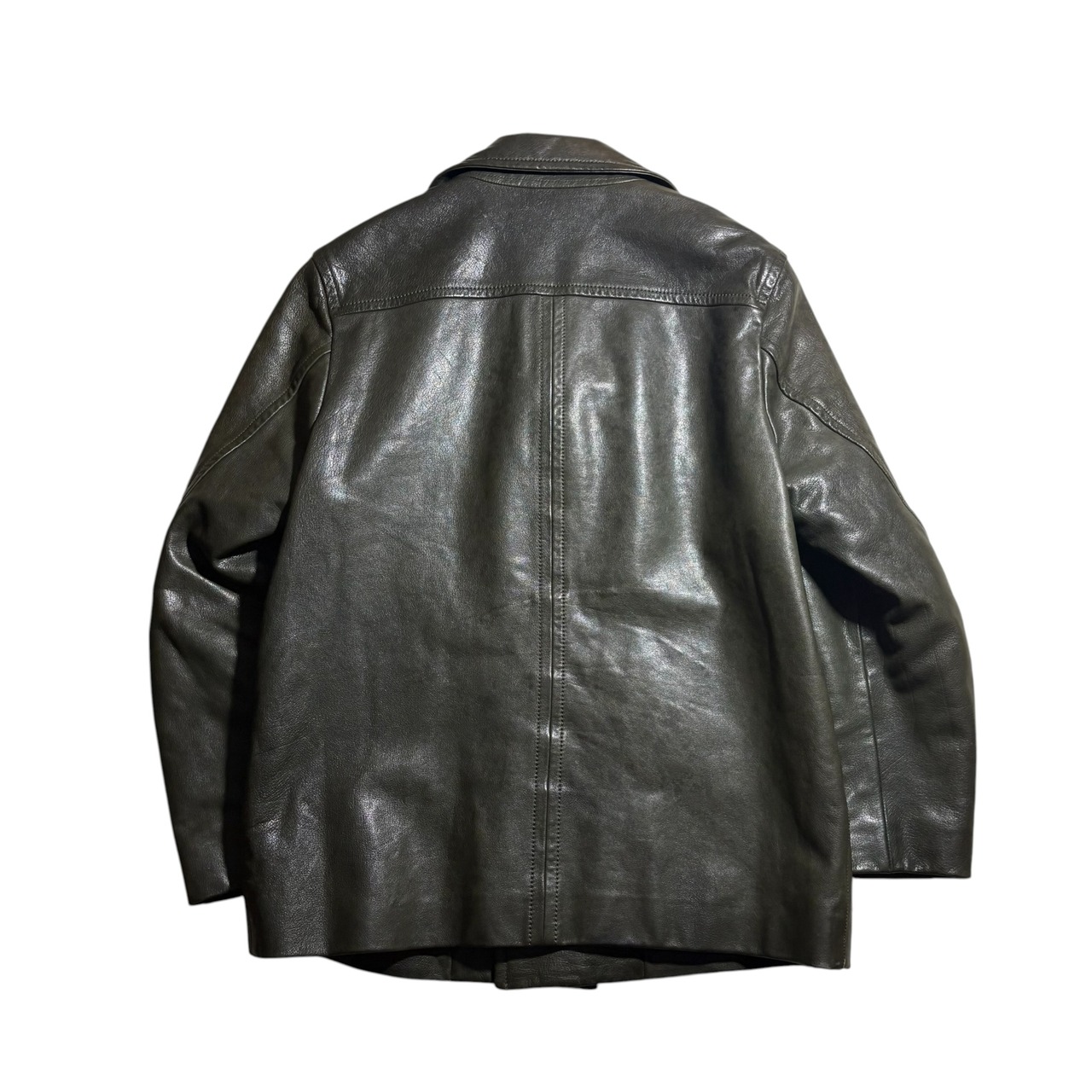 JIL SANDER double breasted leather coat