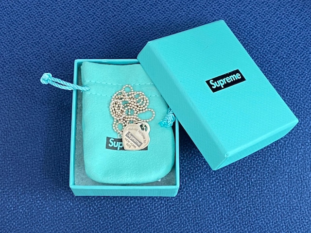 Supreme × TIFFANY RETURN TO TIFFANY HEART TAG PENDANT SILVER 207835