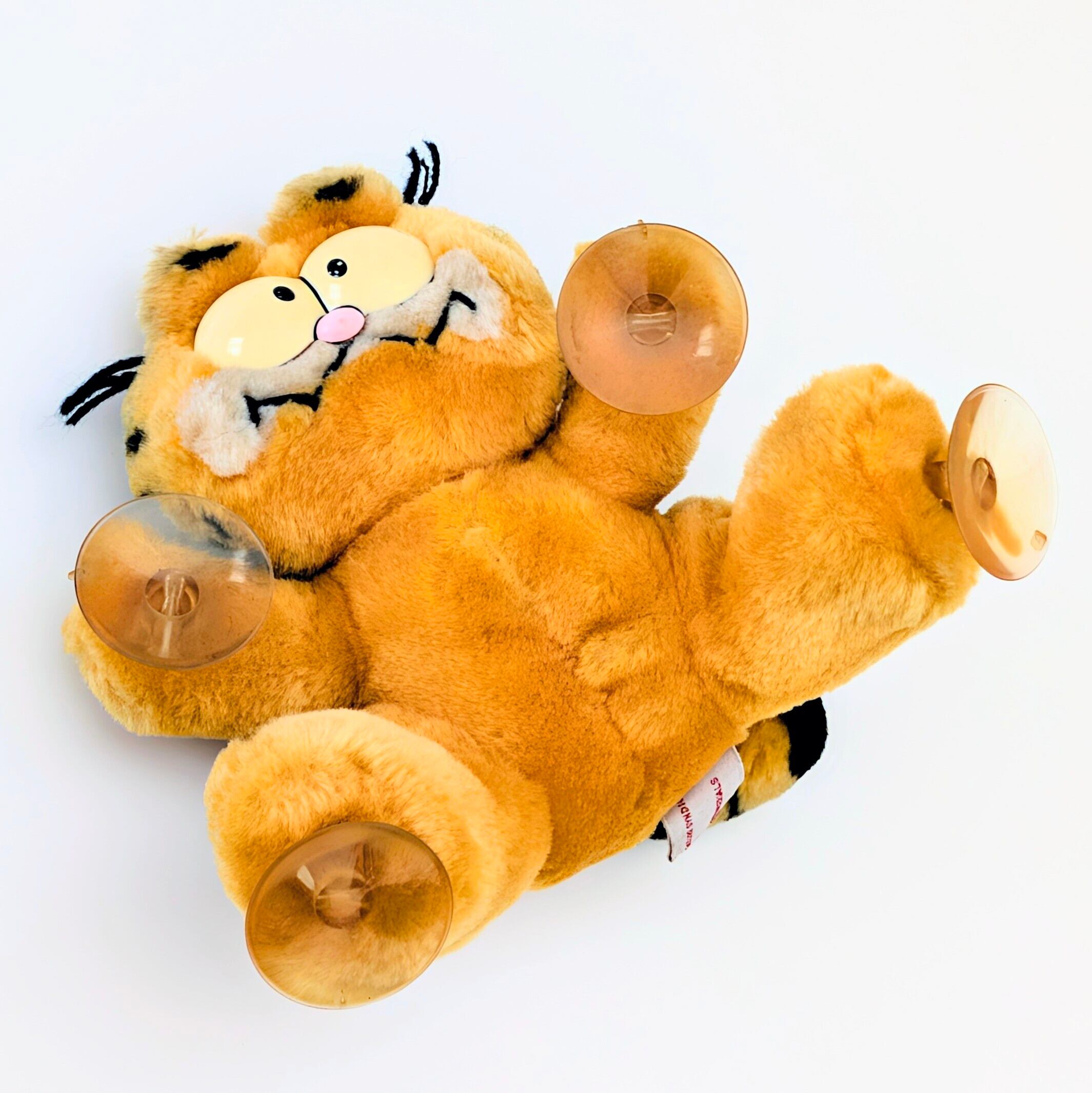 ☆ VINTAGE 1980年代初期 ☆【 Garfield ( ガーフィールド ) 】『 GARFIELD ATTACK CAT 』吸盤付きぬいぐるみ プラッシュ plush 1980年代年製 〚アメリカン雑貨 アメトイ〛
