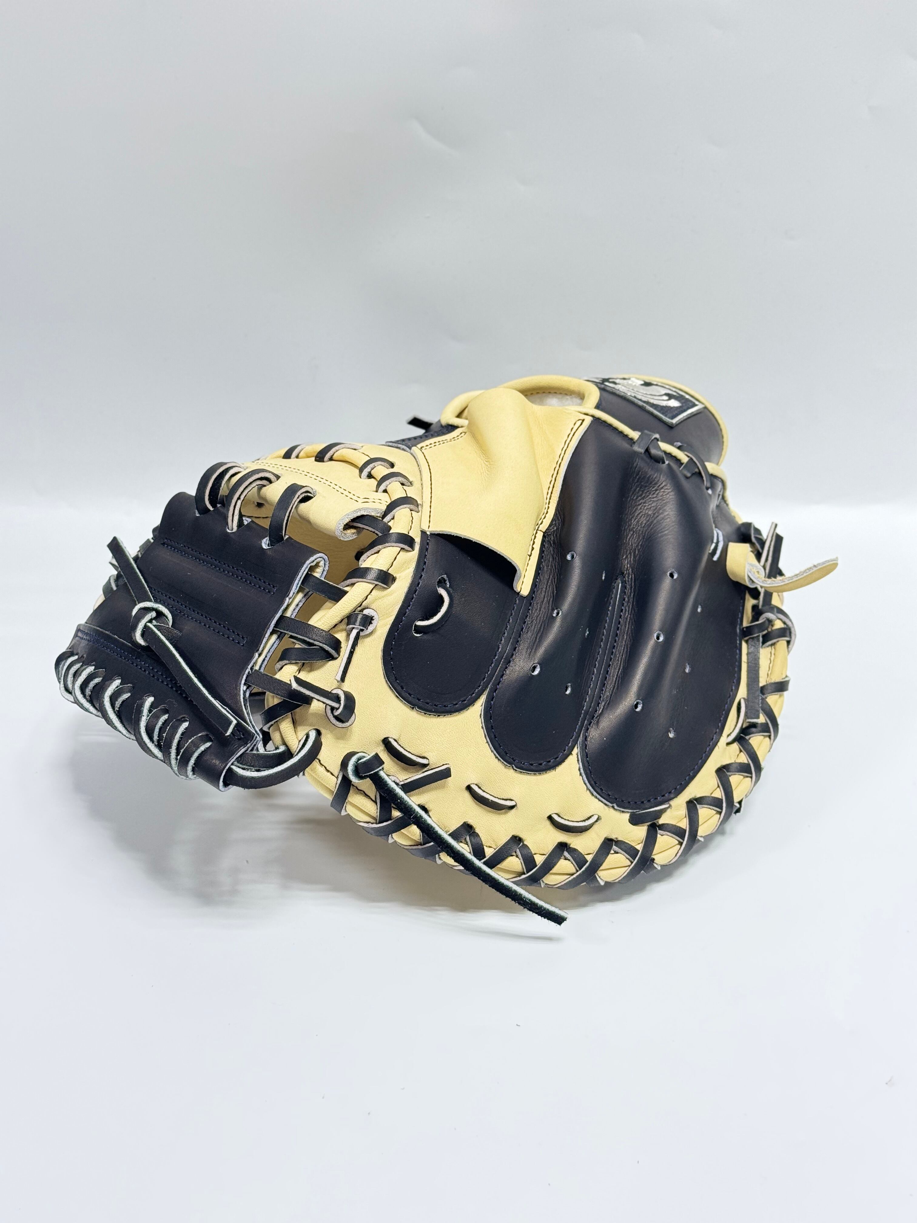 helmｰヘルム 軟式仕様ミット 限定キャッチャーミット キャメル/N