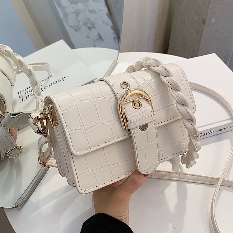 テクスチャードスモールバッグ女性バッグ2020新しいトレンディなファッションネットセレブシングルショルダーバッグウエスタンスタイルオールマッチメッセンジャースモールスクエアバッグ Tiancai_Wing_Bag80381681399