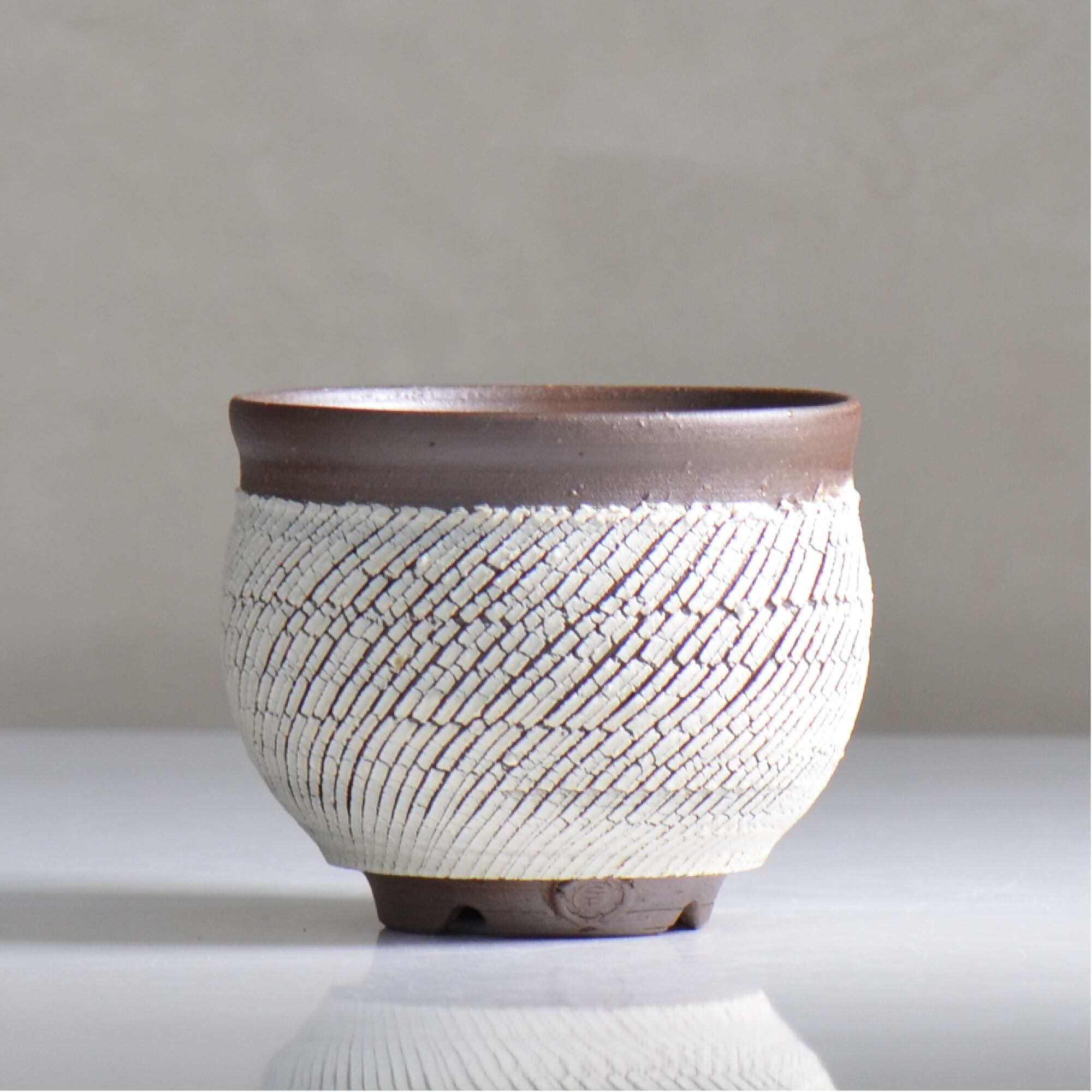 陶房Kibi / シュレッド/tk2_sd06_s / 約 φ11.7cm / 植木鉢