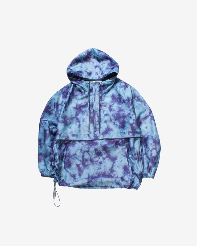 Tie dye Pattern Anorak  Jacket -purple <LSD-BC1B2>