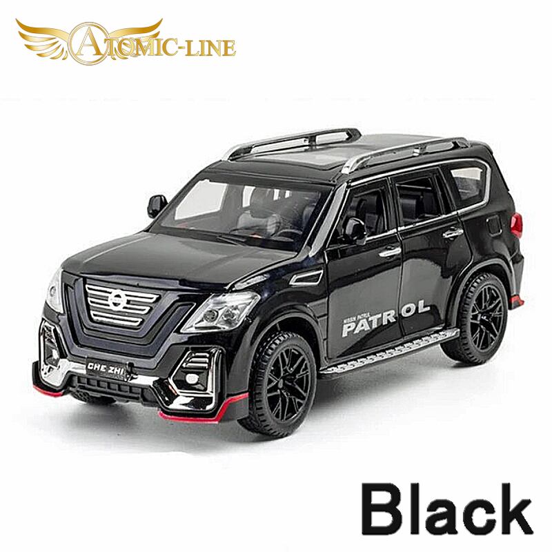 日産 サファリ PATROL 1/24 ミニカー 全2色 ライト点灯 エンジン