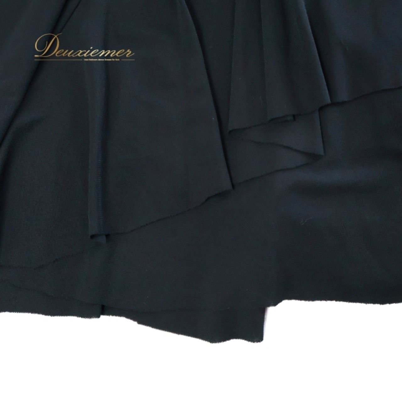 社交ダンス 衣装 スカート ブラック系 チャコットロイヤルダンス Chacott ROYAL DANCE 黒 無地 シンプル レッスン 練習 上品 ストレッチ 伸縮 日本製 シック オールブラック ダンス衣装