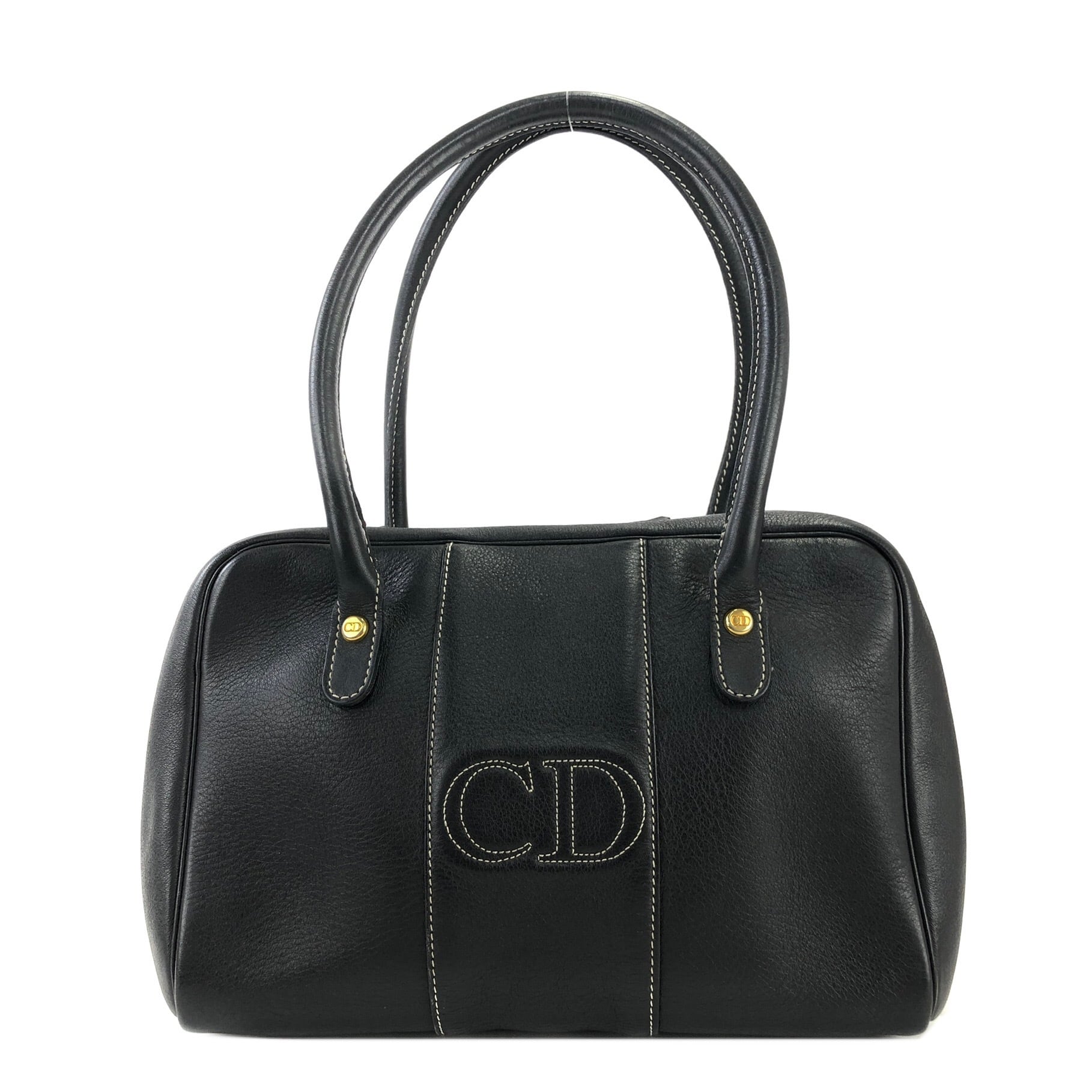 Christian Dior クリスチャン ディオール CDステッチ エンボスレザー