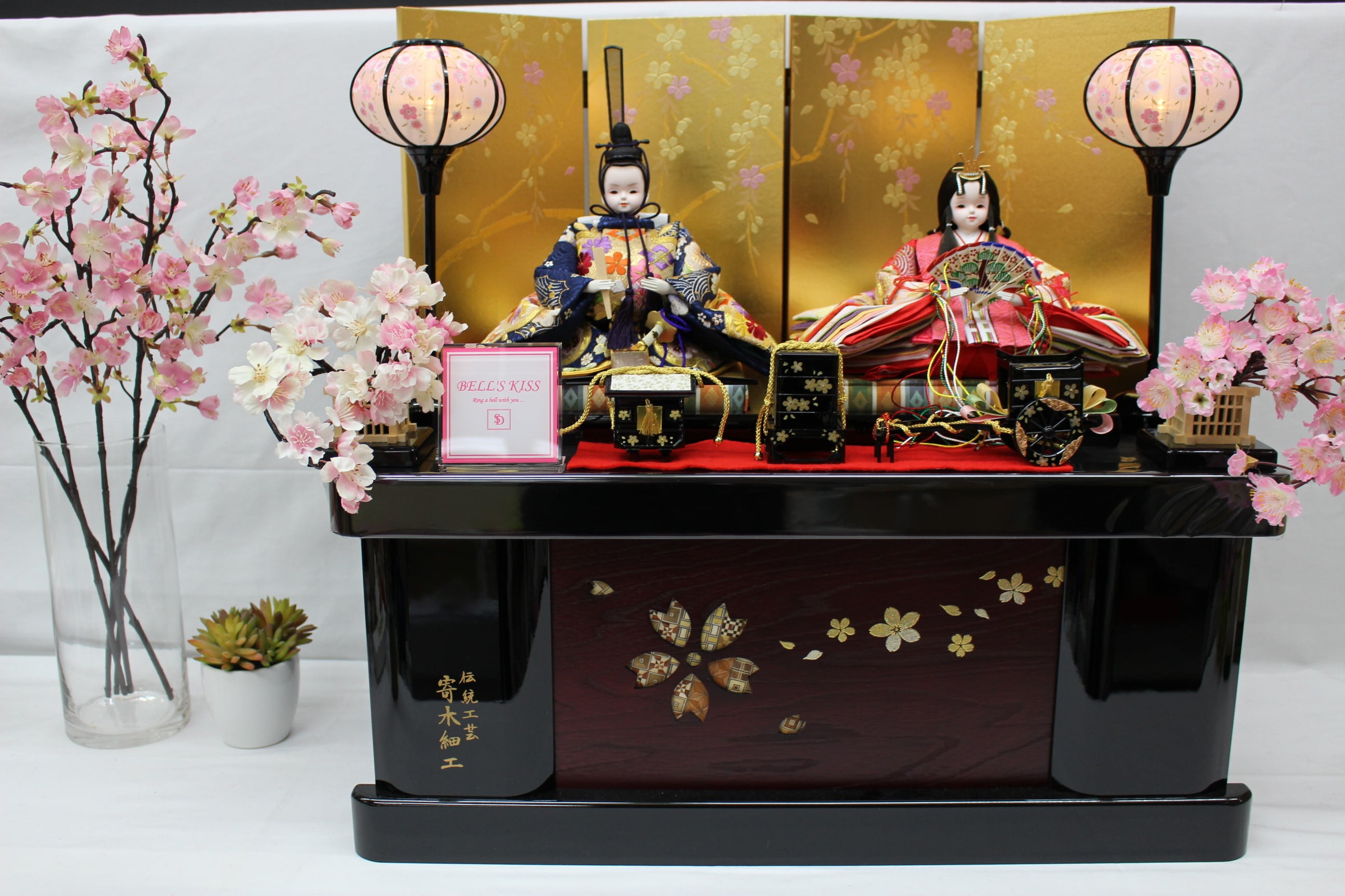 親王飾り「ベルズキス」BELLS 寄木細工収納 | SHIMADA DOLL