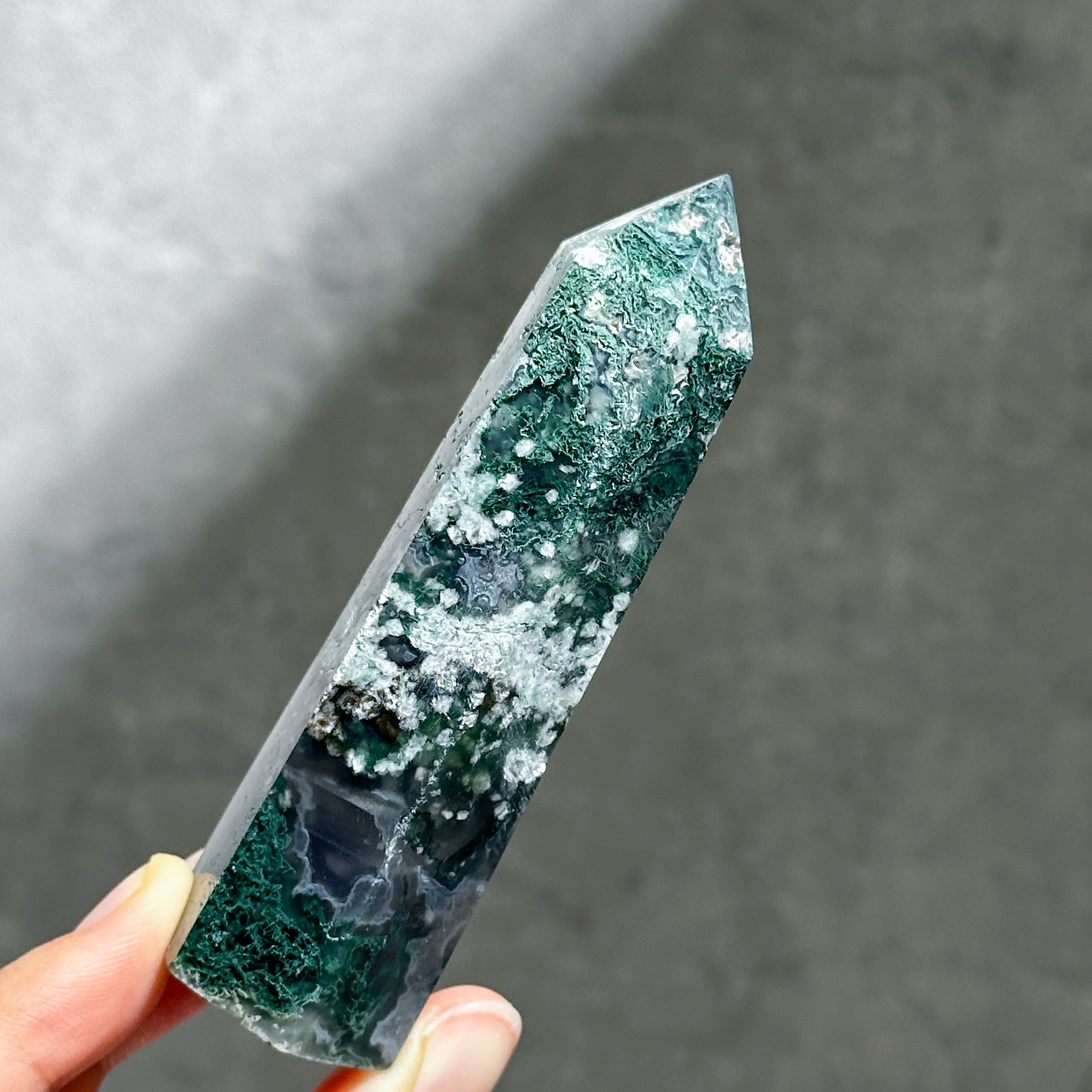 モスアゲート タワー62◇ Moss Agate ◇天然石・鉱物・パワーストーン