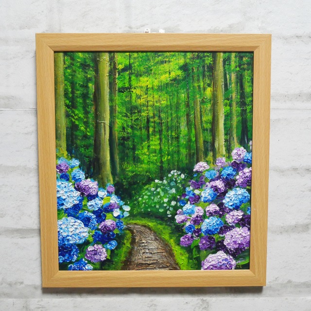 油絵 絵画 ボッグ 【富士山のコスモス畑】 