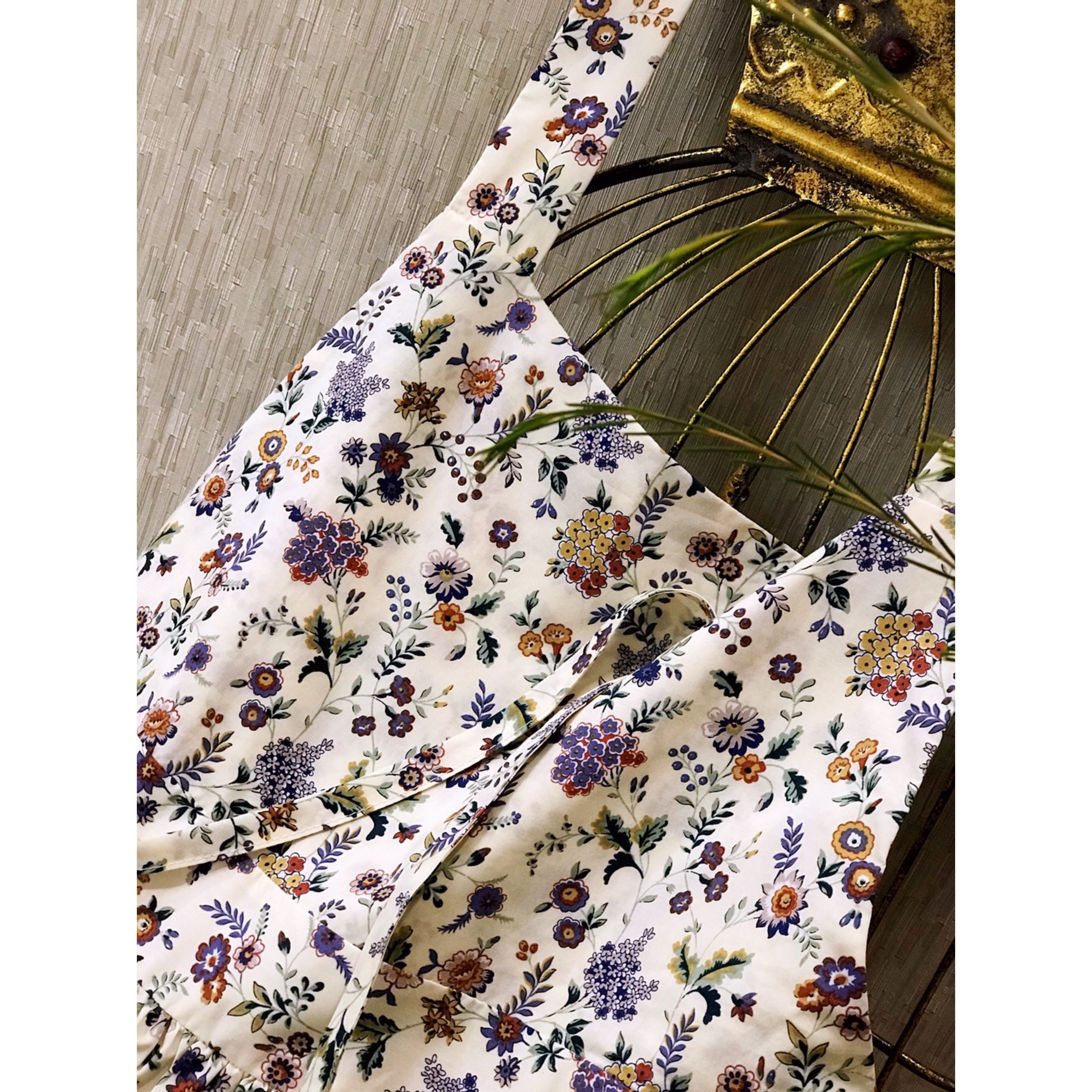 フラワープリントキャミソールワンピース ー695 Frid