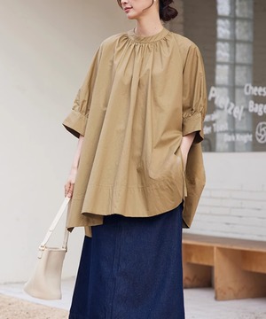 タイプライター◆ギャザーブラウス【t-11168】