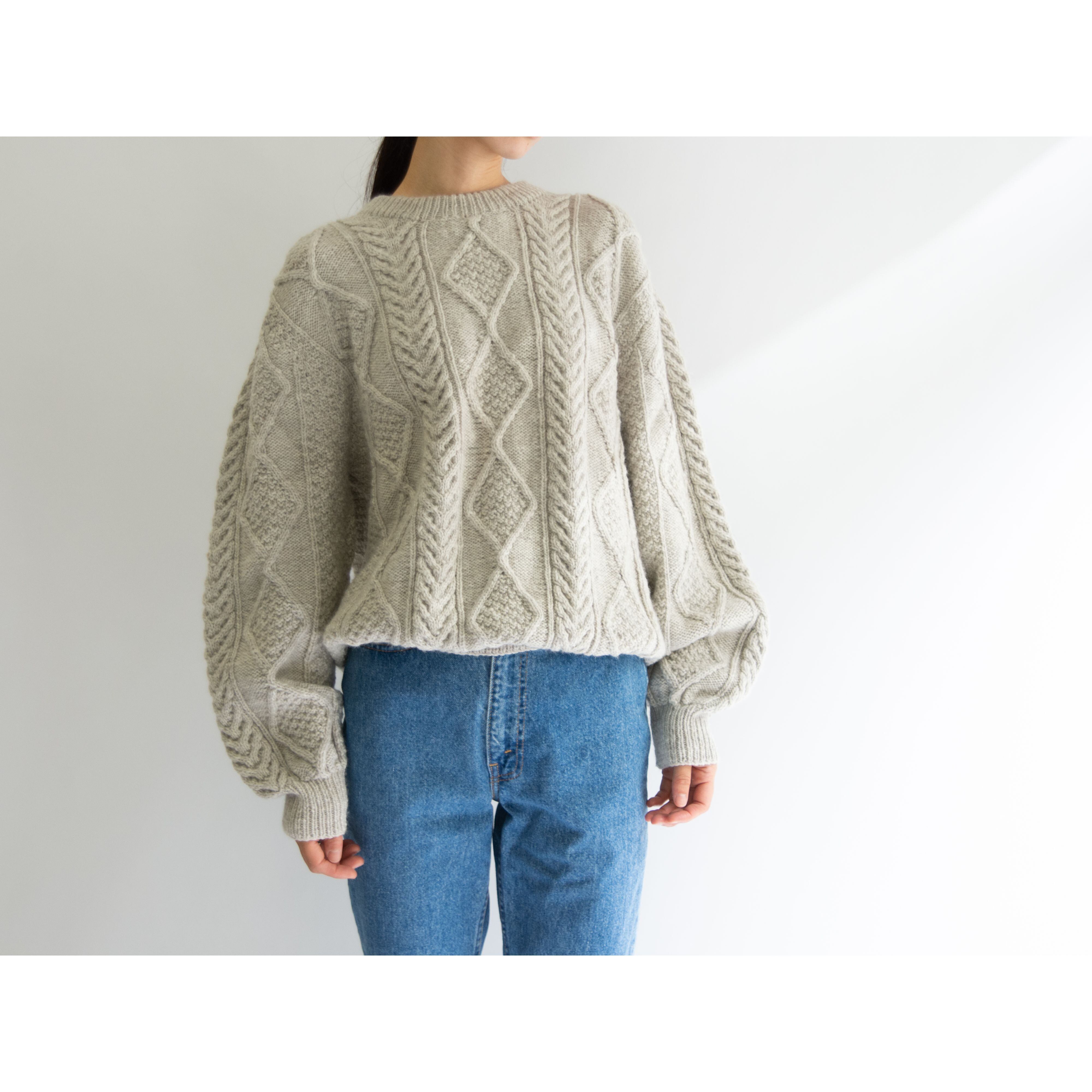 KOTUKU Dead Stock】Hand Knitted in New Zealand Pullover Sweater 