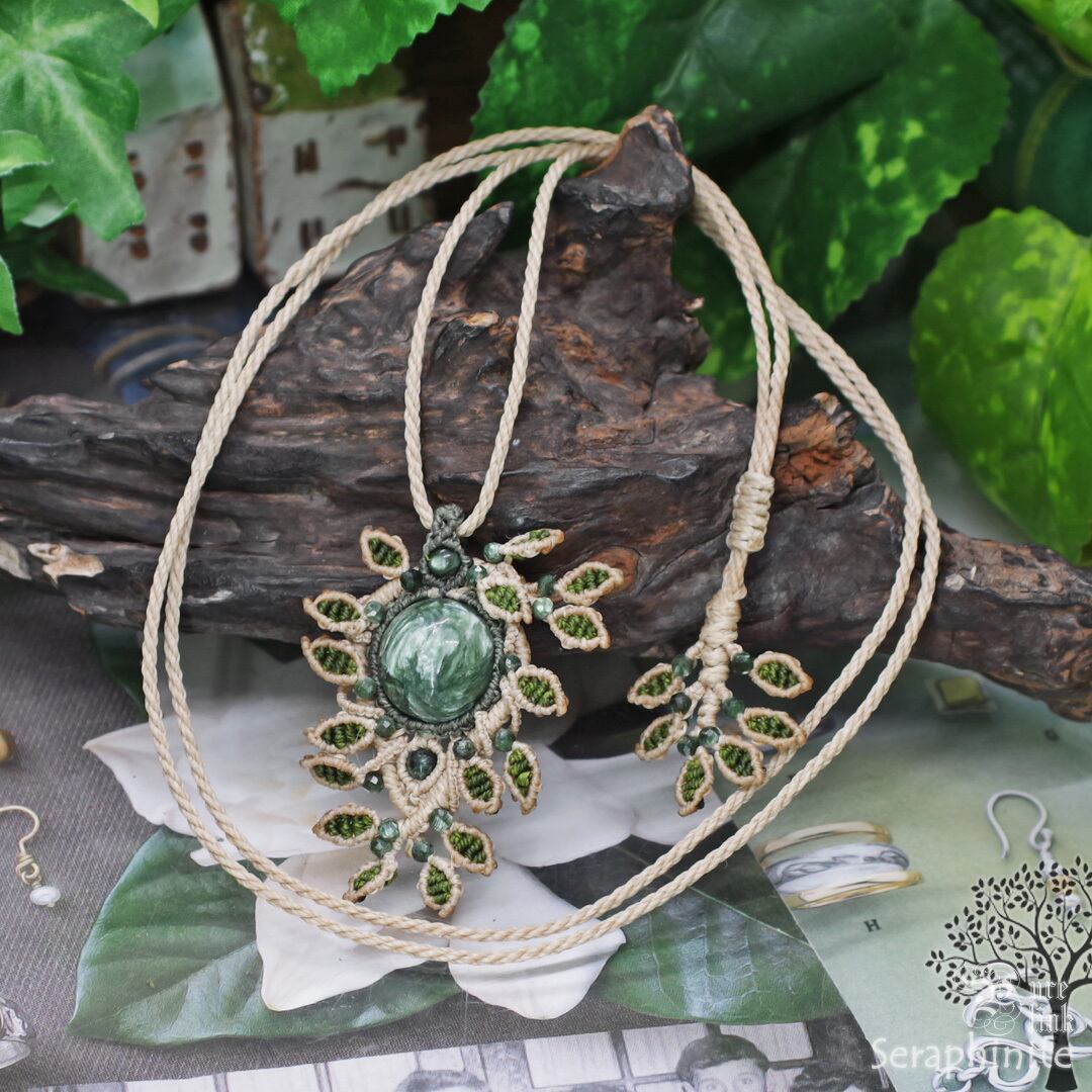 大天使の名を持つ緑魔石『セラフィナイト』生命の樹マクラメ編トップ