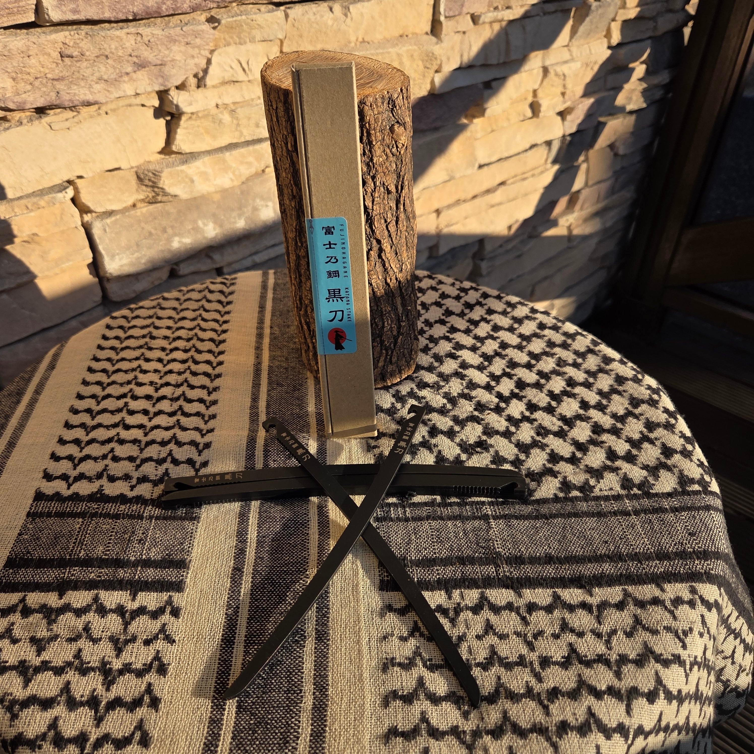 【フジノハガネ】〈UL化計画〉富士乃鋼 黒刀 〜ステンレスULペグ 18cm〜(8本入り)