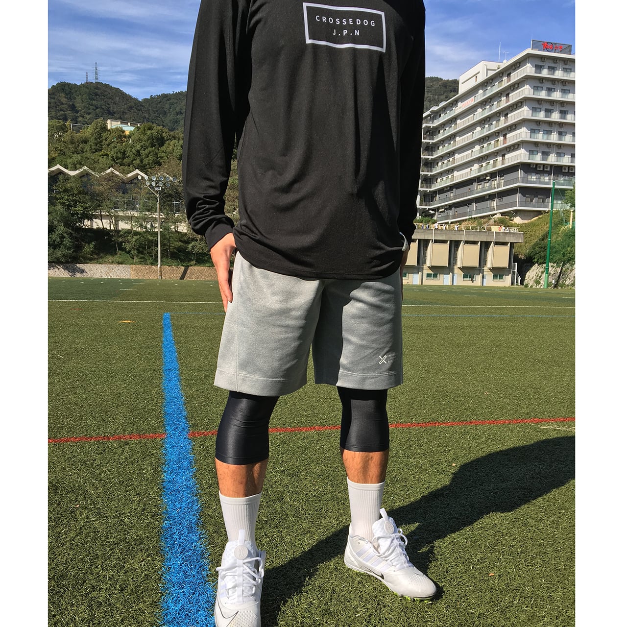 000-042 CROSSEDOG コンプレッションスパッツ 七分丈 ブラック 4,900円