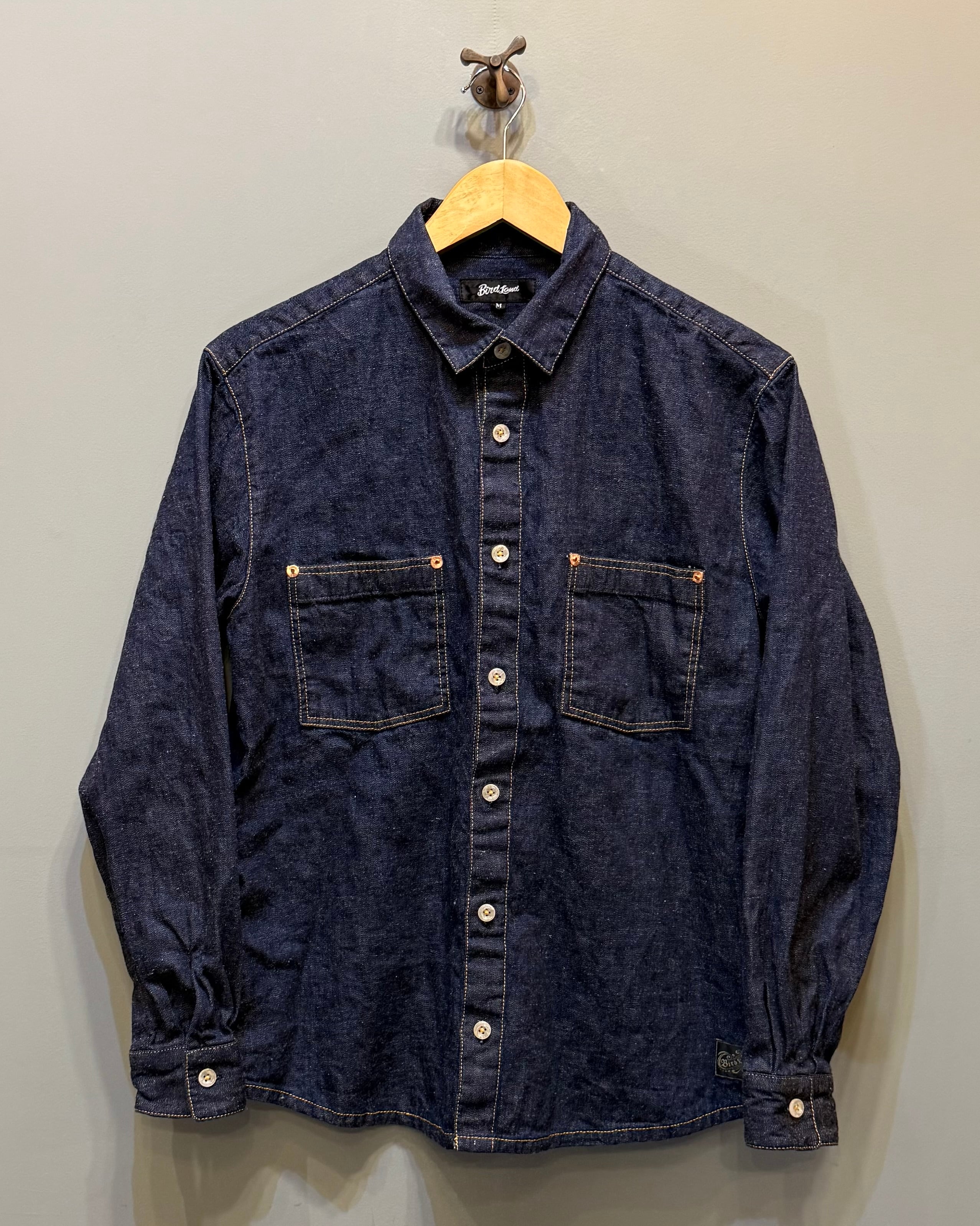 LEE【美品】40's復刻 デニムカバーオール ジャケット チンストラップ L Lee リー ロングL チンストラップ デニムカバーオール 濃紺 40インチ