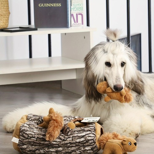 犬のおもちゃ リスハウス ぬいぐるみ かくれんぼ リスハウス 犬のおもちゃ