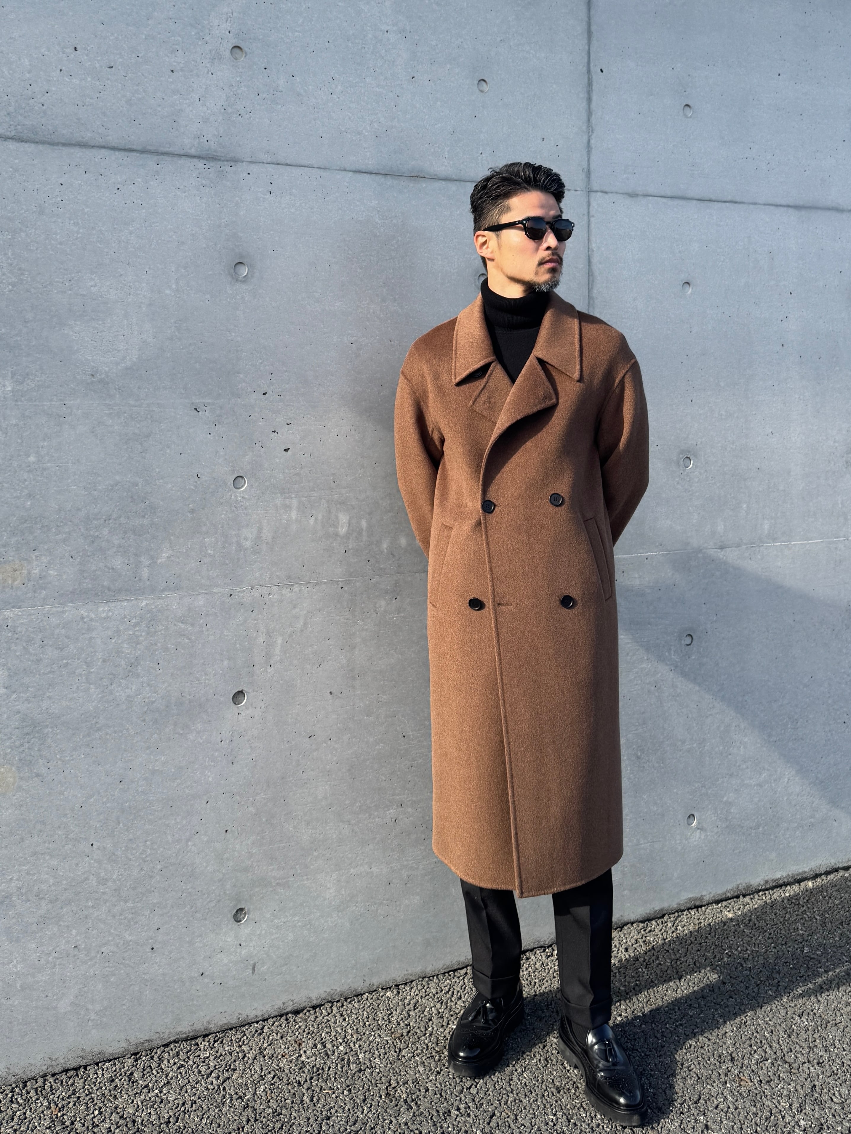 ウールオーバーサイズロングPコート | Wide Range