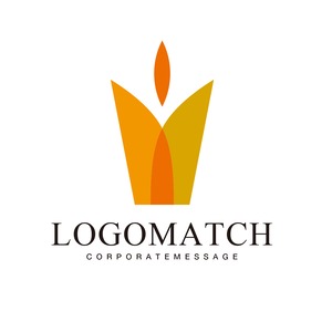 可愛らしい花のMのロゴ