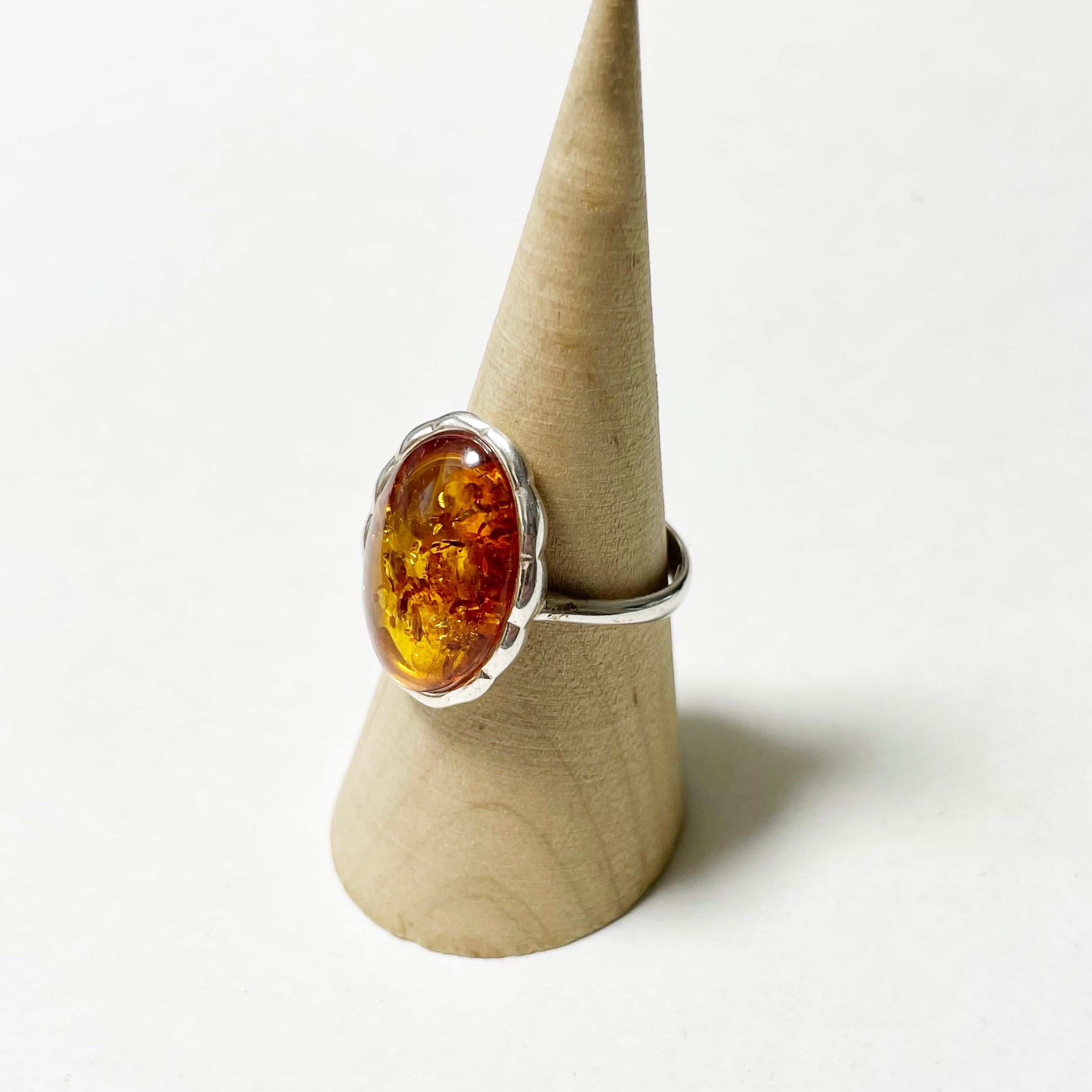万博　ポーランド　琥珀　S&A リング　指輪　sunrise Old S&A Amber 925 Silver Ring Made In Poland | CORNER