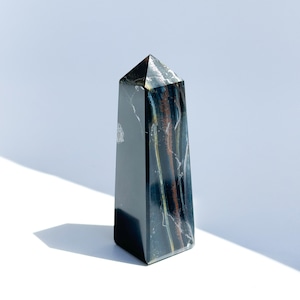 ブルータイガーアイ タワー 01◇ Blue Tiger's eye ◇天然石・鉱物・パワーストーン・インテリア