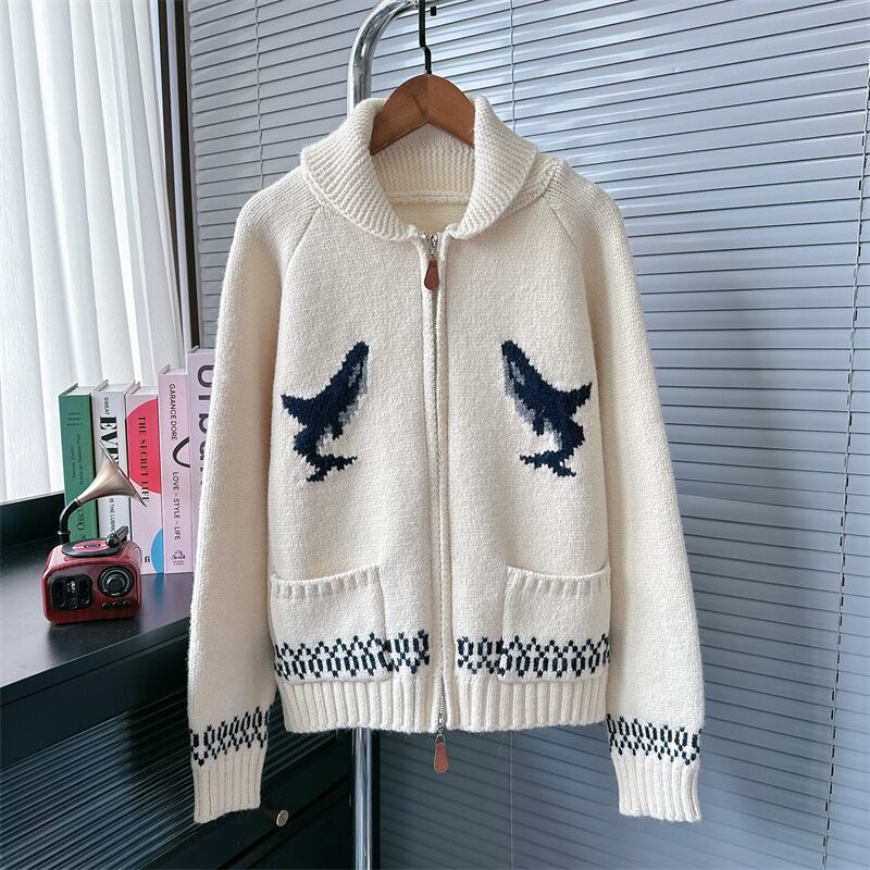 【outer】ジャカードニットカーデ M26397