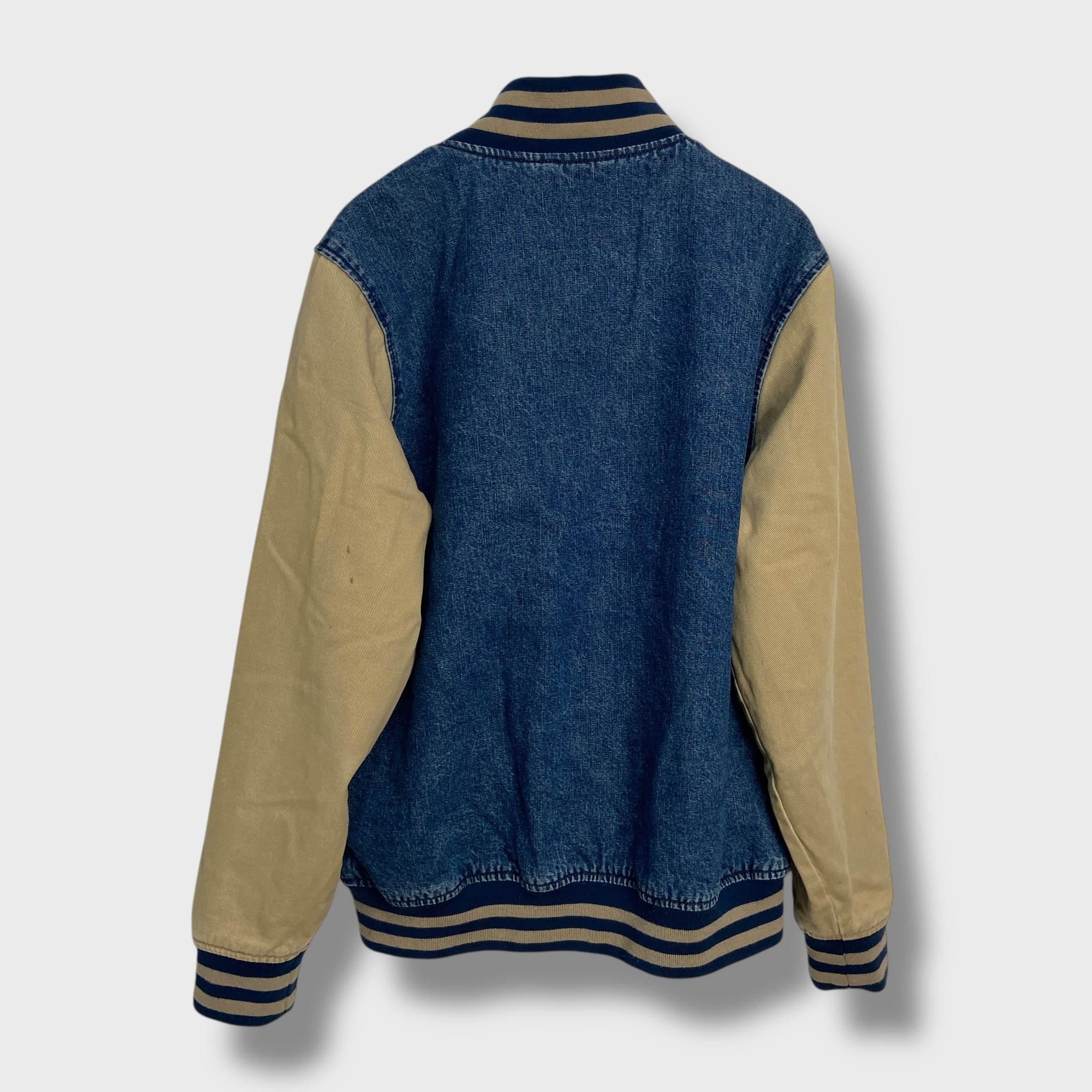 00s☆Levi's☆シルバータブ☆デニムスタジャン☆バーシティジャケット☆S 00s Levi's シルバータブ デニムスタジャン バーシティジャケット S