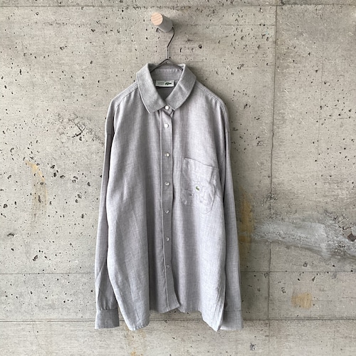LACOSTE Made in France snap button soft shirt