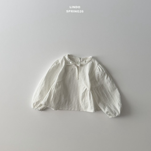 【取寄】lindo｜liz ribbon blouse｜リズリボンブラウス｜XS-XL｜kids｜26 spring