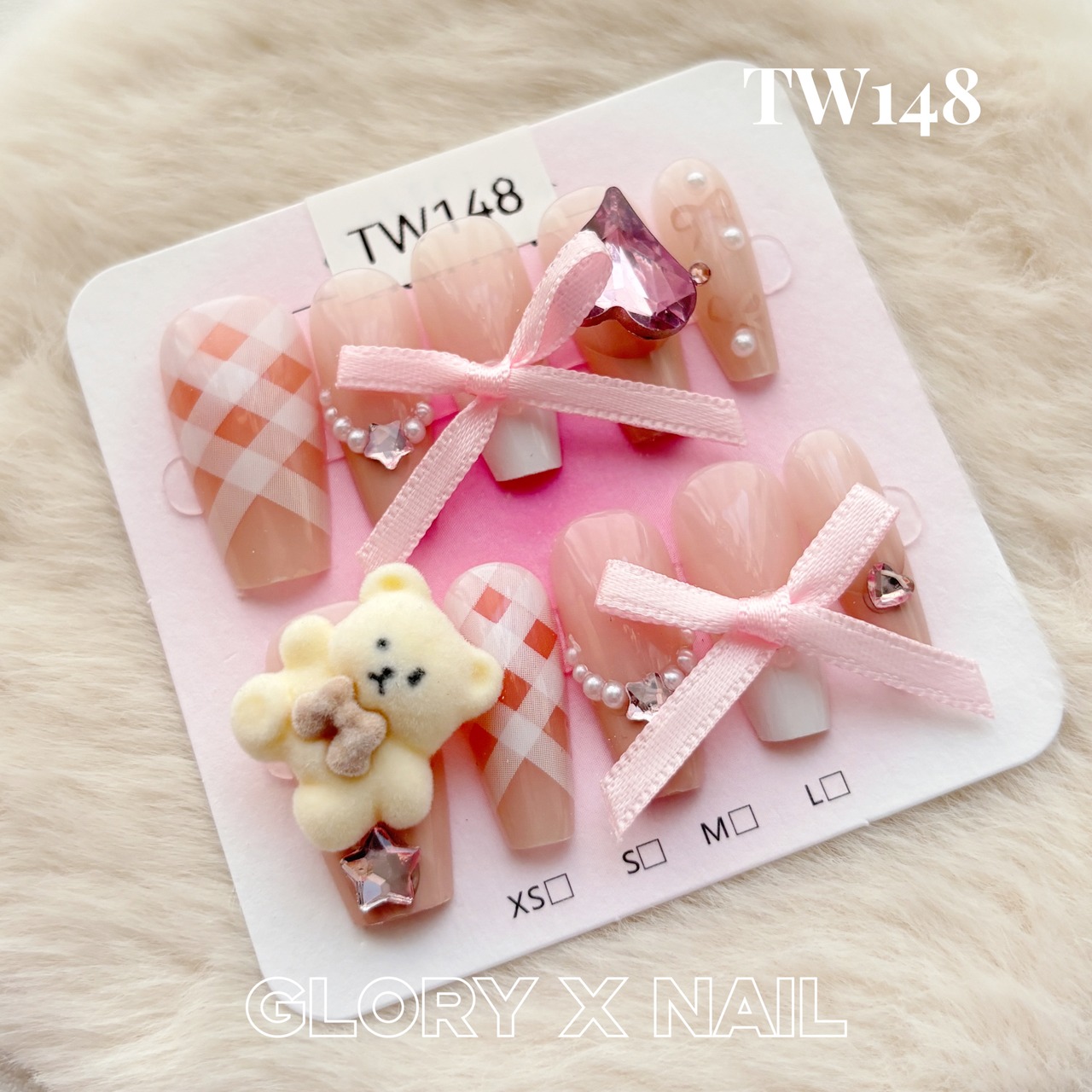 TW148 ネイルチップ サイズXS/S/M