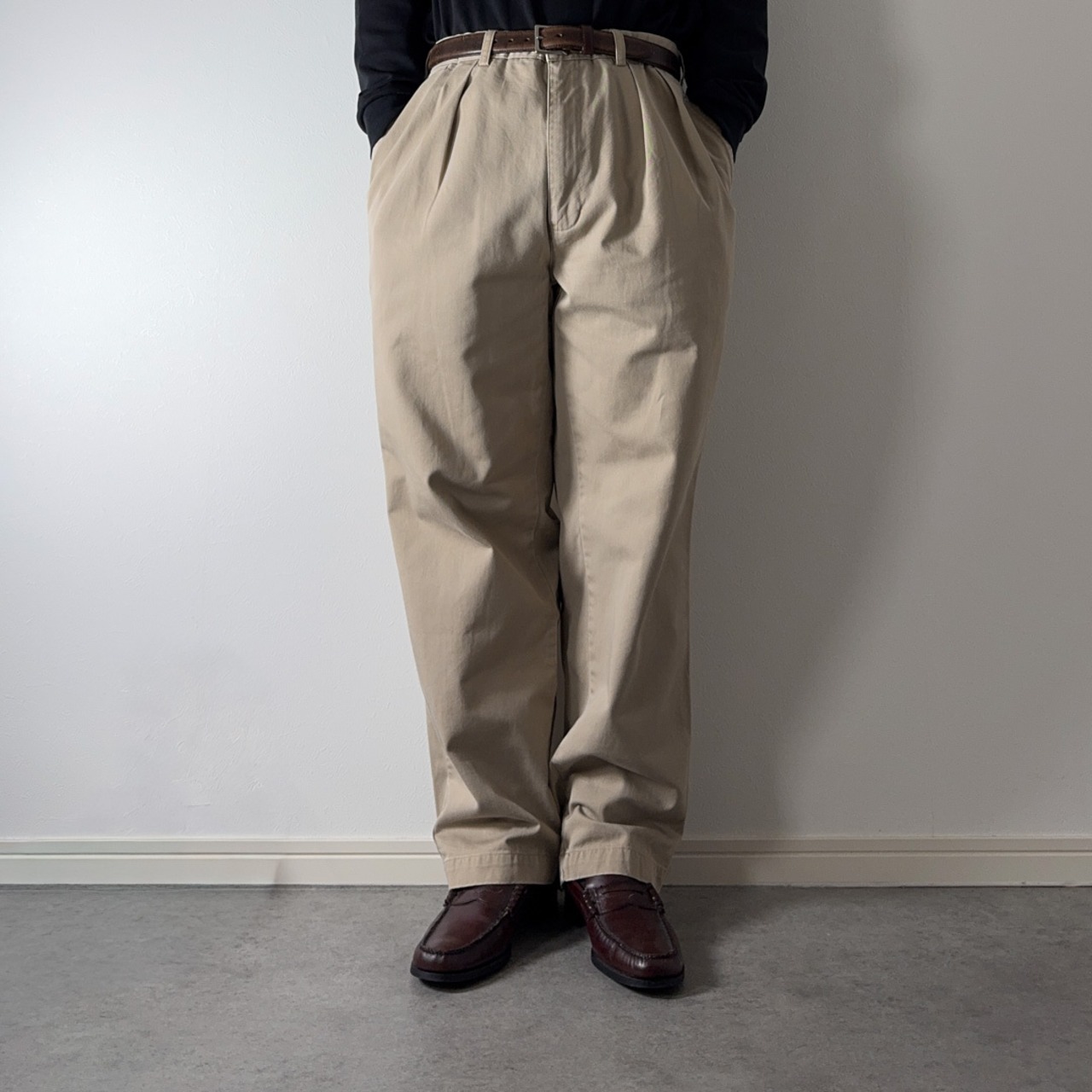 90s Polo by Ralph Lauren POLO CHINO "ANDREW" beige W36L30 古着 - 15