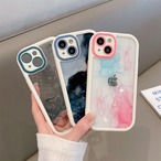 iPhoneケース iPhone14 iPhone13 クリアケース 水彩 大理石 マーブル スマホケース おしゃれ 韓国 2322