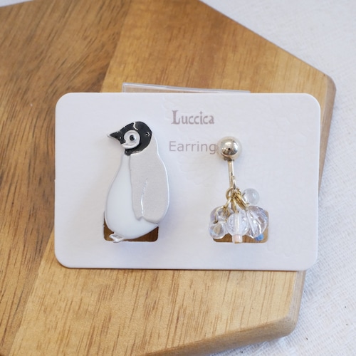 【Luccica】ベビーペンギン イヤリング