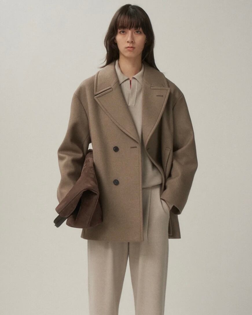 ATON/ double short coat