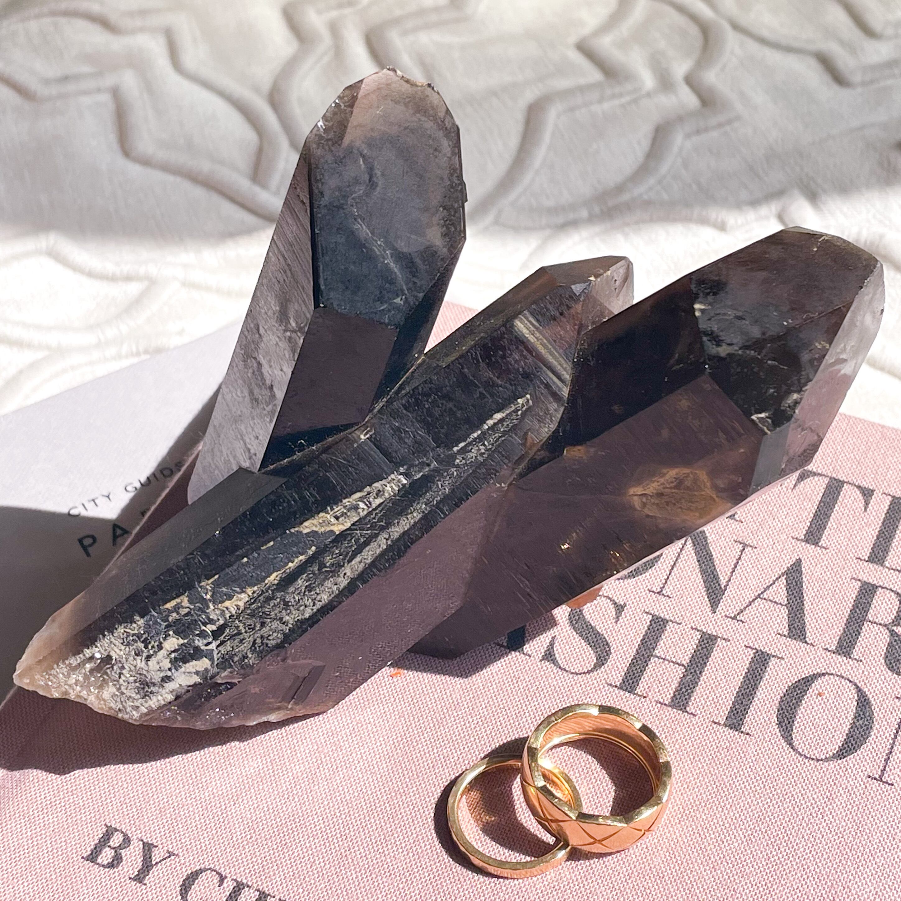 Phantom Smokey Quartz Cluster ✧ ファントム スモーキークォーツ